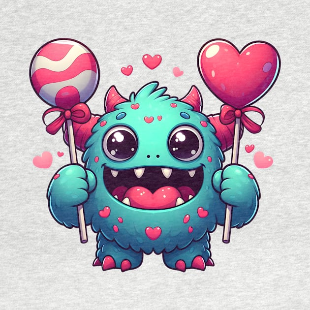 Valentine's Cartoon Delights T-Shirt T-Shirt T-Shirt by ragil_studio